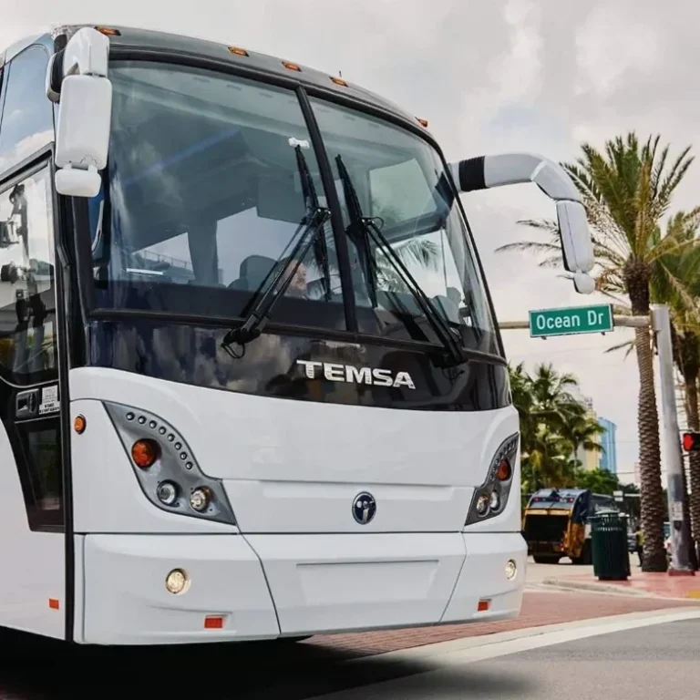 Minibus on Ocean Drive